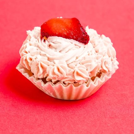 Strawberry pupcakes